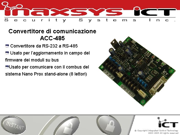 Convertitore di comunicazione ACC-485 Convertitore da RS-232 a RS-485 Usato per l’aggiornamento in campo