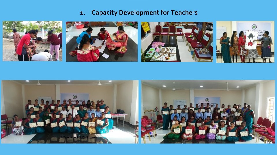 1. Capacity Development for Teachers T. Yasotharan FO -IMHO-Lanka 