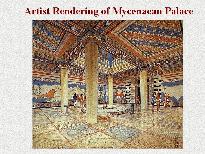 Artist Rendering of Mycenaean Palace 
