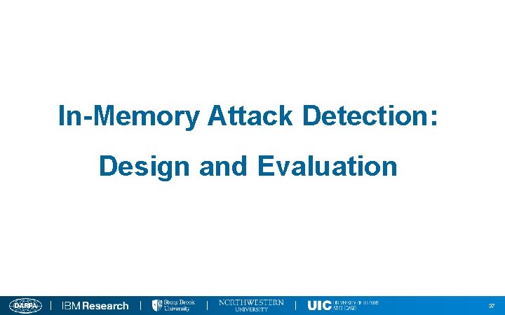 In-Memory Attack Detection: Design and Evaluation 37 
