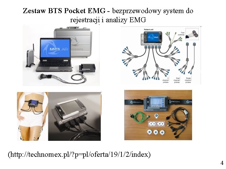 Zestaw BTS Pocket EMG - bezprzewodowy system do rejestracji i analizy EMG (http: //technomex.