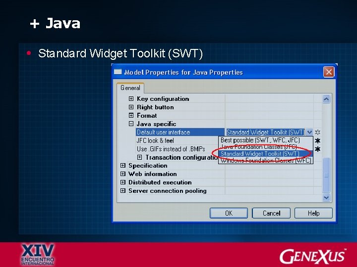 + Java Standard Widget Toolkit (SWT) 