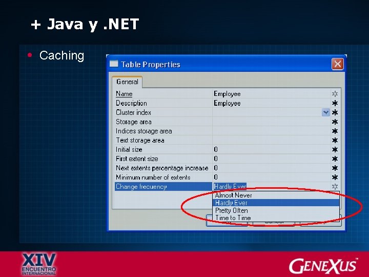 + Java y. NET Caching 