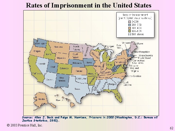 Rates of Imprisonment in the United States Source: Allen J. Beck and Paige M.