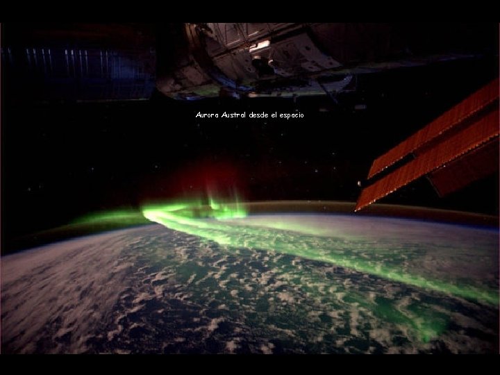 Aurora Austral desde el espacio 