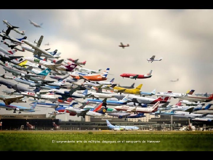 El sorprendente arte de múltiples despegues en el aeropuerto de Hannover 