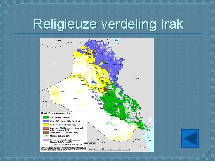 Religieuze verdeling Irak 