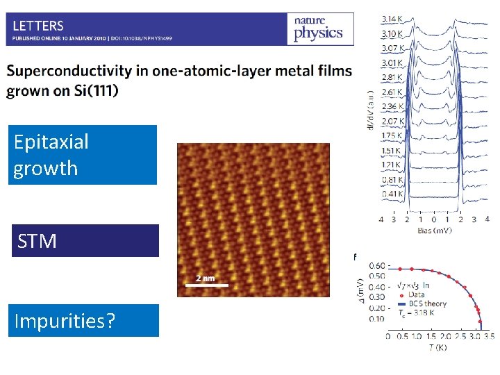 Epitaxial growth STM Impurities? 