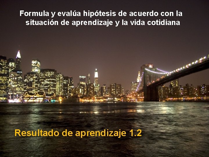 Formula y evalúa hipótesis de acuerdo con la situación de aprendizaje y la vida