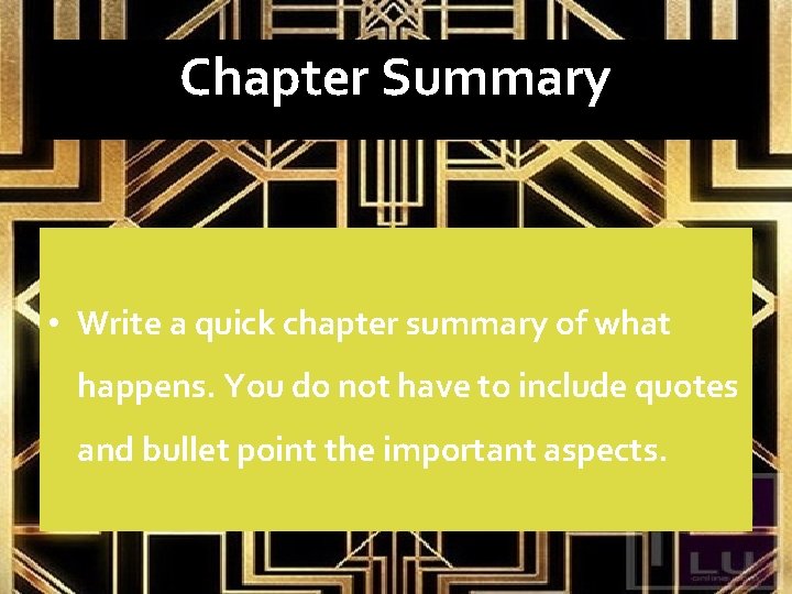 Chapter Two Whiteboards On your whiteboards write down