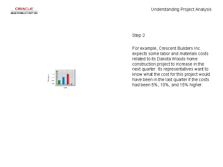 Understanding Project Analysis Step 2 For example, Crescent Builders Inc. expects some labor and