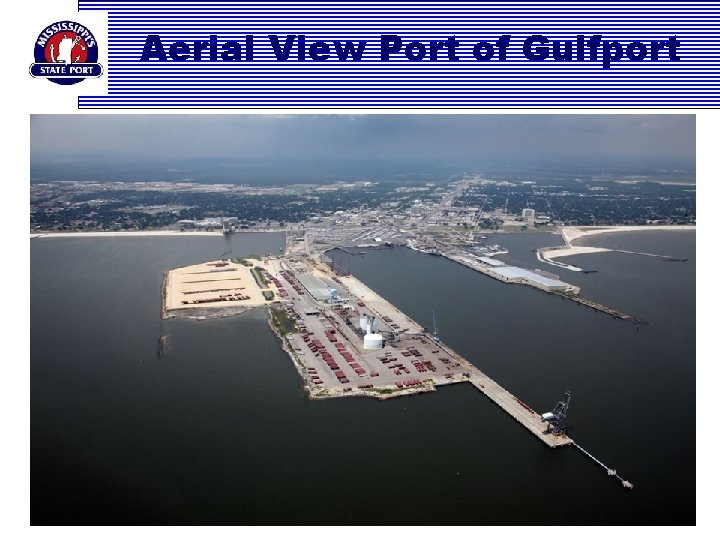 Aerial View Port of Gulfport 