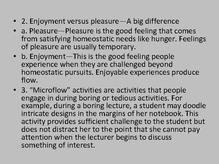 IV Positive Subjective Experiences of the Present A