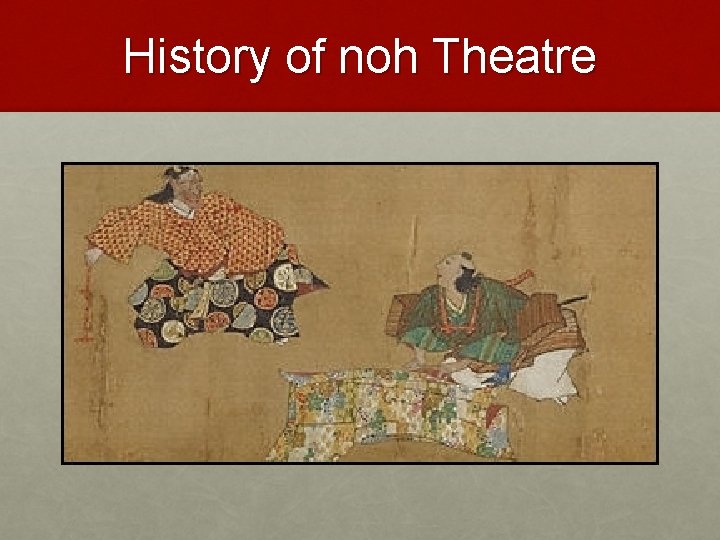 History of noh Theatre 