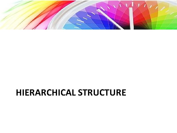 HIERARCHICAL STRUCTURE 