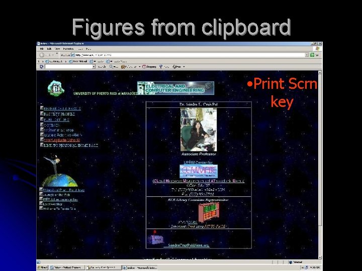 Figures from clipboard • Print Scrn key 
