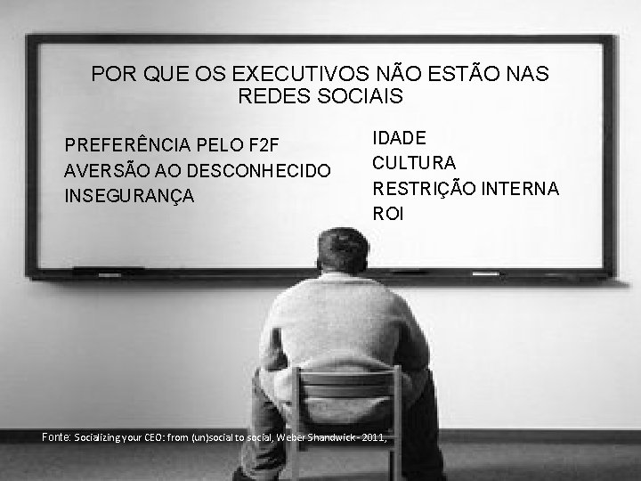 POR QUE OS EXECUTIVOS NÃO ESTÃO NAS REDES SOCIAIS PREFERÊNCIA PELO F 2 F