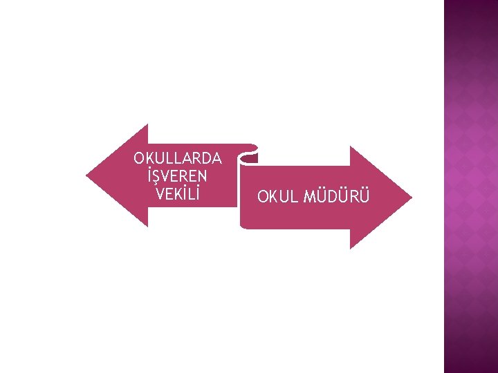 OKULLARDA İŞVEREN VEKİLİ OKUL MÜDÜRÜ 