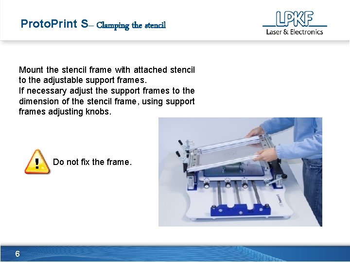 Proto Print S Manual FinePitch Stencil Printer StepByStep