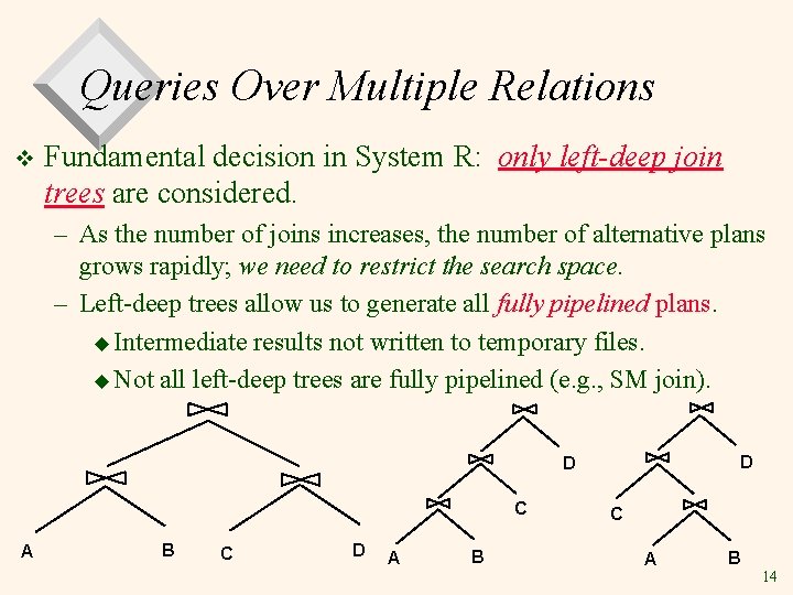 Relational Query Optimization 1 Overview of Query Optimization