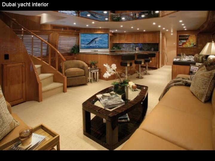 Dubai yacht interior 