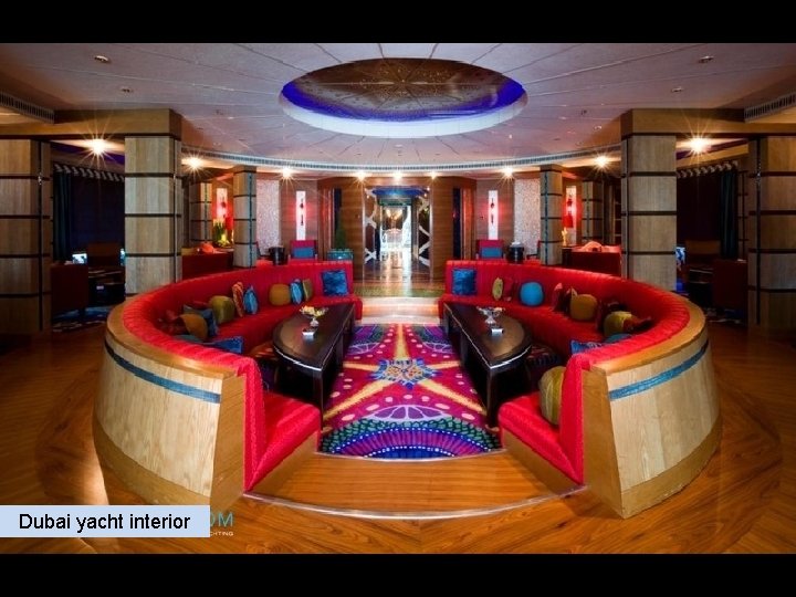 Dubai yacht interior 