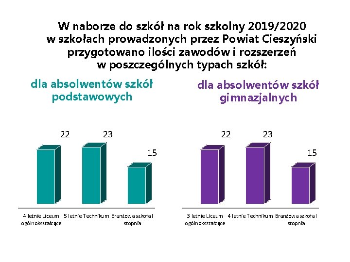 W naborze do szkół na rok szkolny 2019/2020 w szkołach prowadzonych przez Powiat Cieszyński