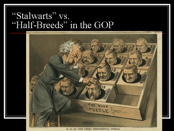 “Stalwarts” vs. “Half-Breeds” in the GOP 