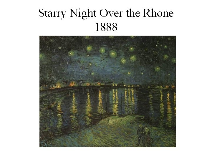 Starry Night Over the Rhone 1888 