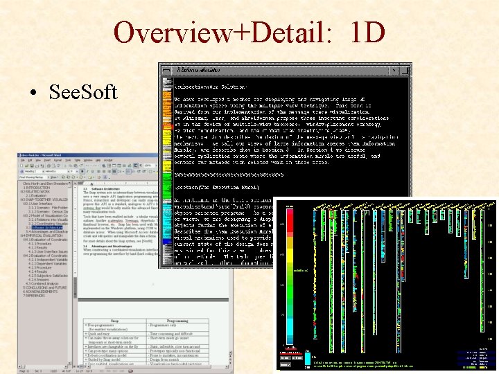 Overview+Detail: 1 D • See. Soft 
