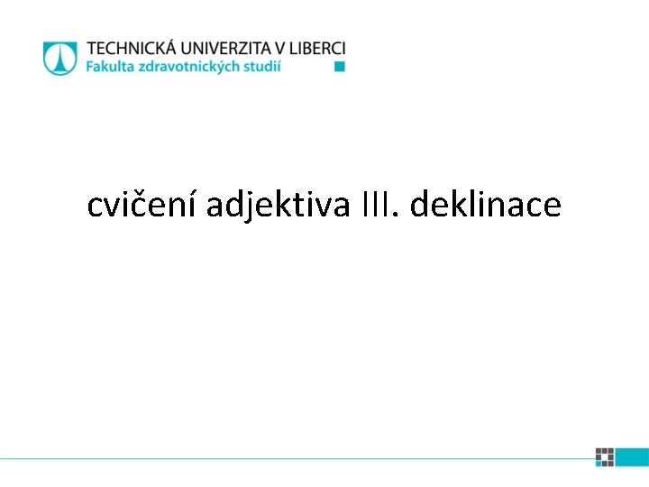 cvičení adjektiva III. deklinace 