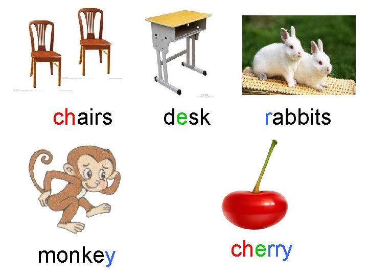 chairs monkey desk rabbits cherry 