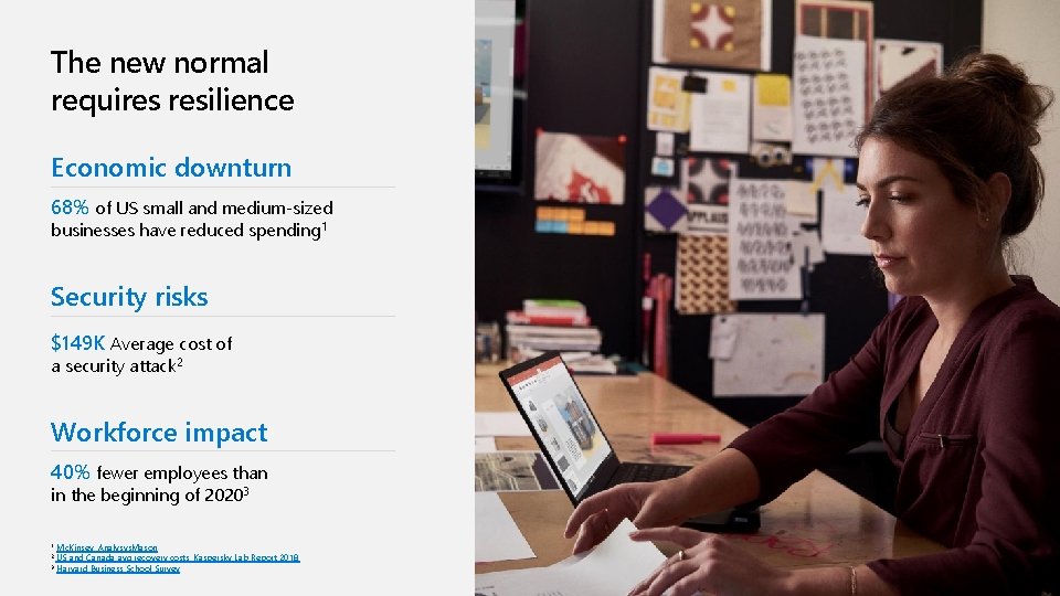 The new normal requires resilience Economic downturn 68% of US small and medium-sized businesses The new normal requires resilience Economic downturn 68% of US small and medium-sized businesses