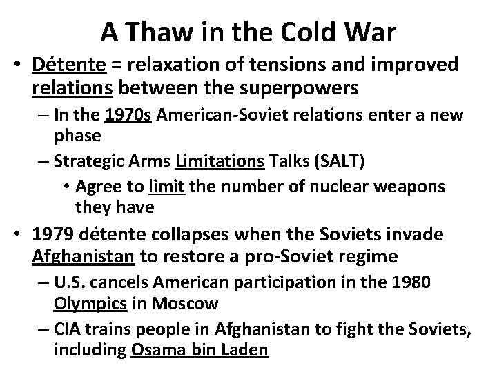 THE COLD WAR A NEW INTERNATIONAL CONFLICT After