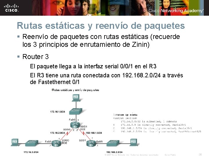 Rutas estáticas y reenvío de paquetes § Reenvío de paquetes con rutas estáticas (recuerde