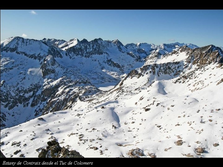 Estany de Contraix desde el Tuc de Colomers 