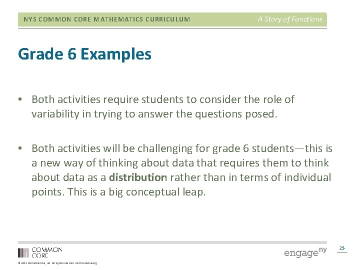 NYS COMMON CORE MATHEMATICS CURRICULUM A Story of Functions Grade 6 Examples • Both