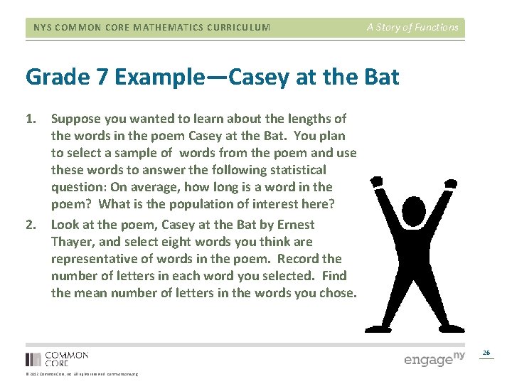 NYS COMMON CORE MATHEMATICS CURRICULUM A Story of Functions Grade 7 Example—Casey at the