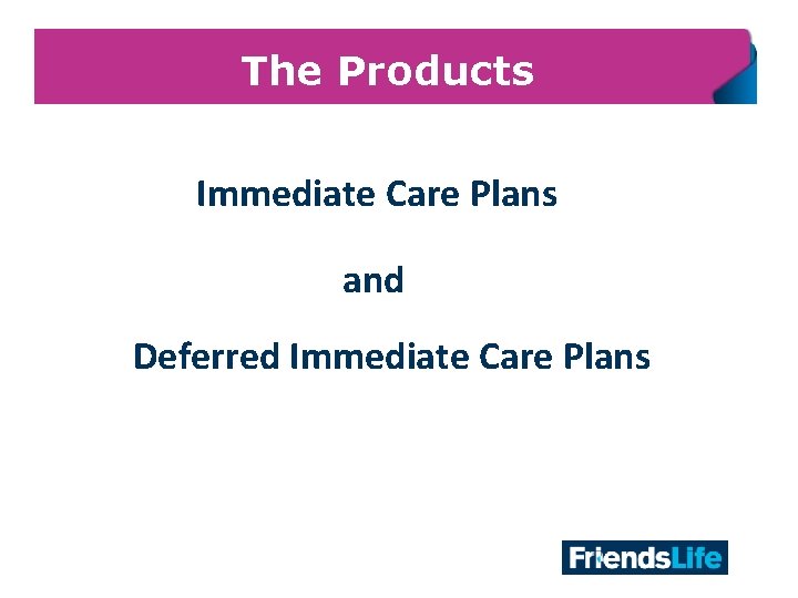 The Products Immediate Care Plans and Deferred Immediate Care Plans 21 