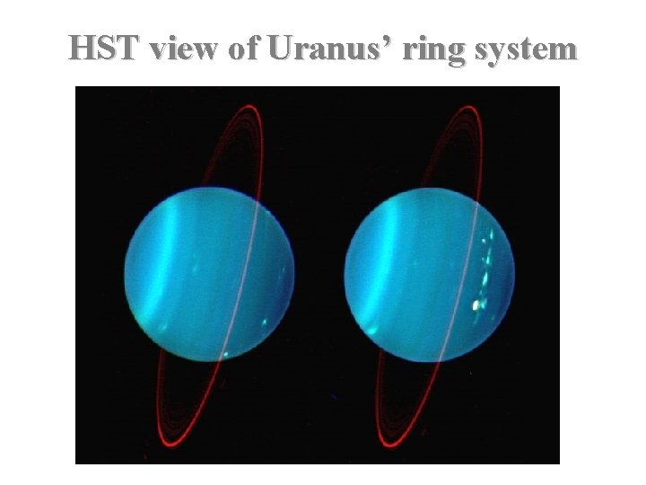 HST view of Uranus’ ring system 