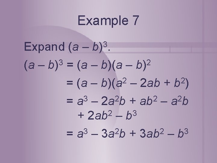 Algebra 1 Section 9 5 Special Products Recognizing