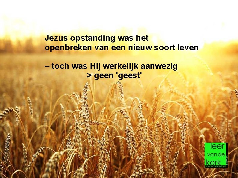 Jezus opstanding was het openbreken van een nieuw soort leven – toch was Hij