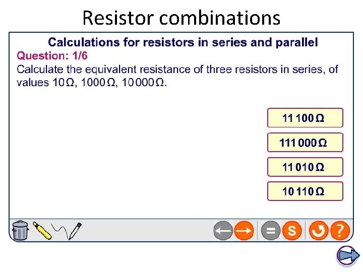 Resistor combinations 