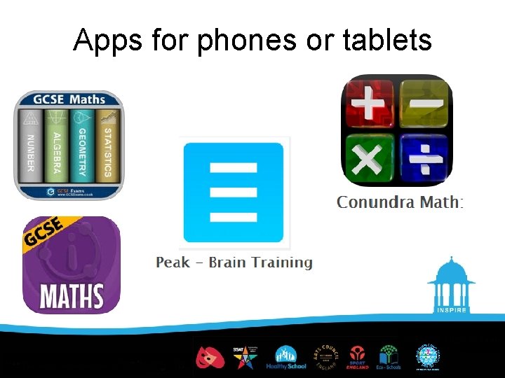 Apps for phones or tablets 