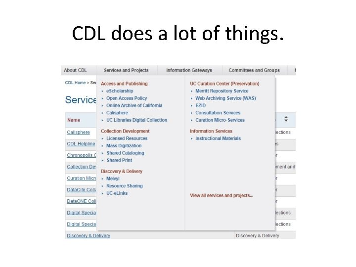 CDL does a lot of things. 