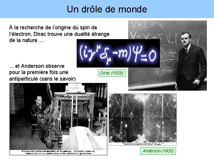 Un drôle de monde À la recherche de l’origine du spin de l’électron, Dirac