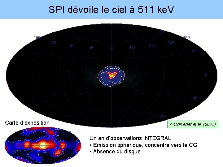 SPI dévoile le ciel à 511 ke. V Carte d’exposition Knödlseder et al. (2005)