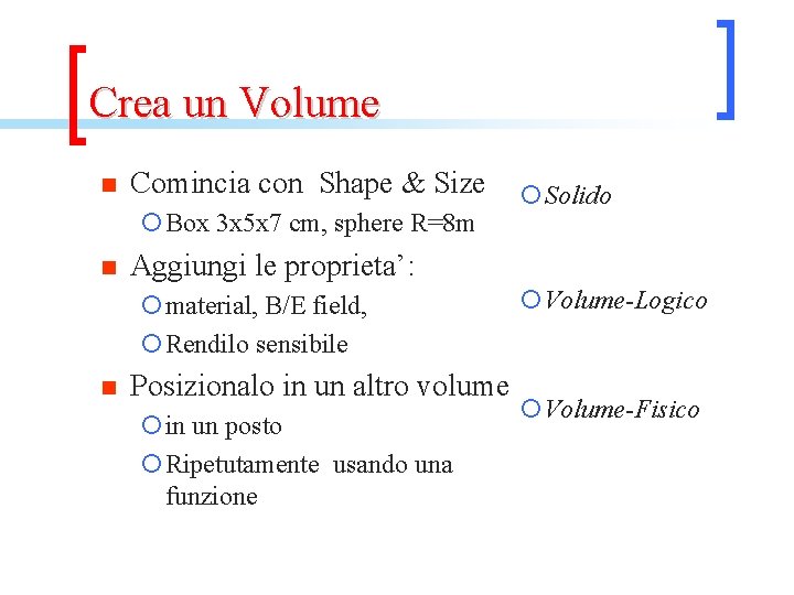 Crea un Volume n Comincia con Shape & Size ¡Box 3 x 5 x