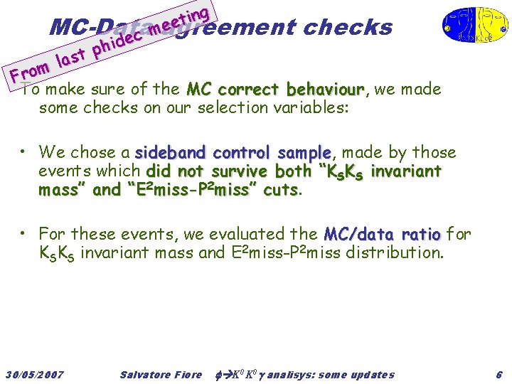 g n i t ee MC-Data agreement checks m c e id h p