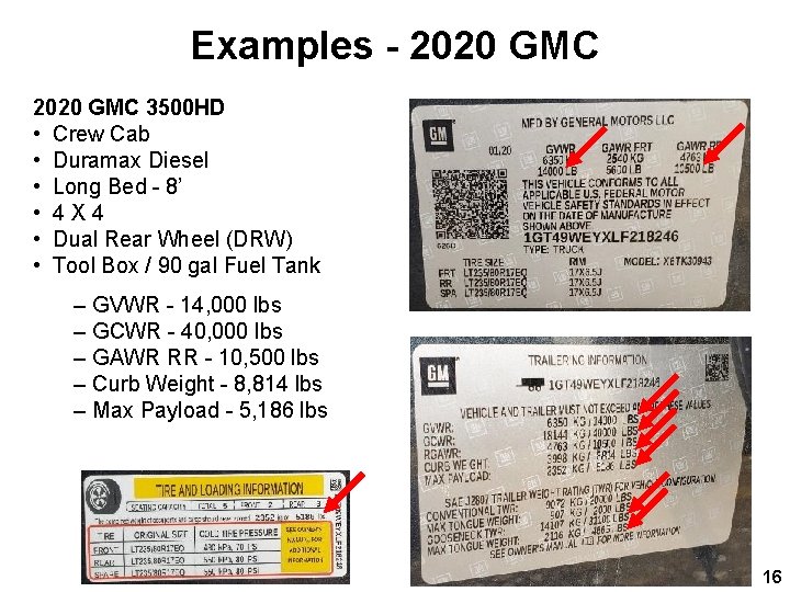Examples - 2020 GMC 3500 HD • Crew Cab • Duramax Diesel • Long